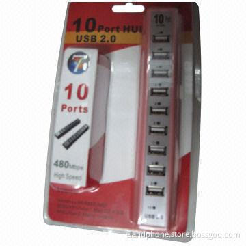 10-ports USB 2.0 Hi-speed Multi Hub